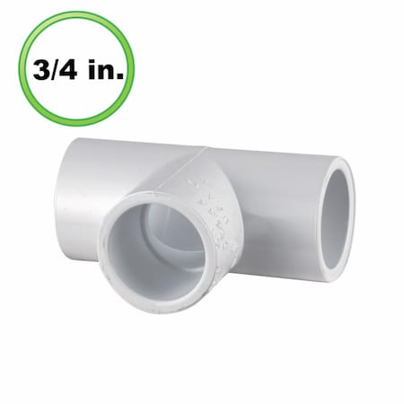 0.75 In. Utility Grade PVC Pipe Tee